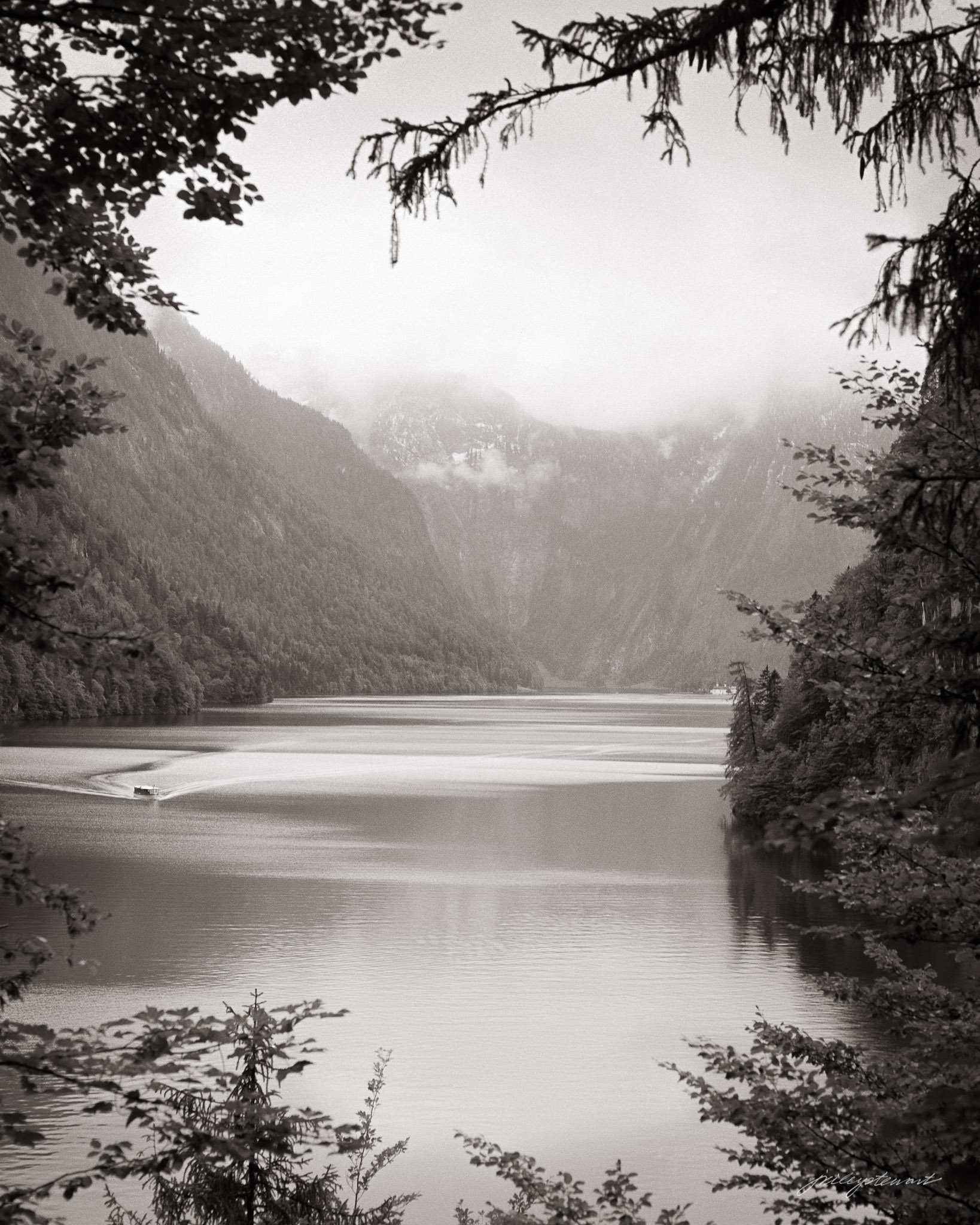 Koenigsee on a Rainy Morning